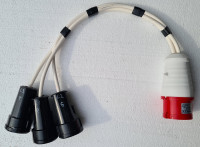 ADAPTER PRODUŽNI KABEL TROFAZNI - MONOFAZNI RAZDJELNIK FAZA