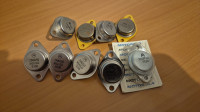 Vintage tranzistori Motorola 2N6050 2N3792 LM320K.