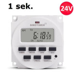 VREMENSKI PREKIDAČ TAJMER DC/AC 24V 7 DANA PODESIVO OD 1 SEK