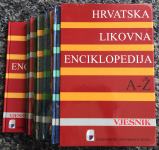 Hrvatska likovna enciklopedija A-Ž, 1-8, (8 color knjiga u kutiji)