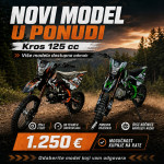 Q MOTO 125 ccm  Cross motor, Novo,Mogučnost kupnje na 24 rate