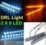 2 X 9 LED +++++ LED DNEVNO SVJETLO DRL DAY LIGHT + žmigavci +++++