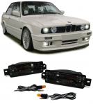 BMW 3 E30 1987-1993 žmigavci s funkcijom parkirnog svjetla crni