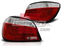 BMW 5er E60 (03-07) - LED stražnja svjetla LedBar (crvena/kristal)