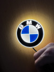 BMW ★ LED SVJETLEĆI ZNAK / LOGO ★ - BIJELI