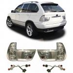 BMW X5 E53 1999-2003 stop svjetla lampe set silver NOVO
