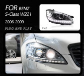 FAROVI FAR umjesto starih OLD NEW MERCEDES W221 06-09 PLUG PLAY