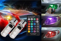 LED T10 RGB žaruljice za auto