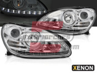 MERCEDES S klasa W220 (02-05) - Prednja svjetla LED DRL Xenon (chrome)