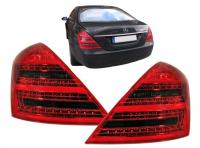 Mercedes S Klasa W221 stražnja LED svjetla lampe crveno / crna 05-09