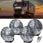 Set od 4 HELLA VALUEFIT kromirana LED pomoćna duga svjetla 9 ̋ okrugla