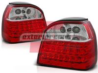 VW GOLF 3 - LED stražnja svjetla (crvena/kristal)