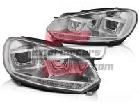 VW GOLF 6-Prednja svjetla U-LED DRL LED Dinamički žmigavci Golf 7 look