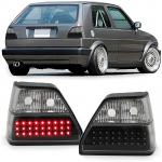 VW Golf II 2 1983-1991 LED stop svjetla stražnji farovi set crni NOVO
