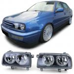 VW Vento 1992-1998 Angel Eyes farovi svjetla lijevi+desni crni set