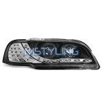 Žarometi Volvo S40/V40 96-00 LED osvetlitev črni