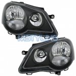 Žarometi VW Polo 9N3 05-09 črni
