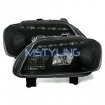 Žarometi VW Touran/Caddy LED osvetlitev črni