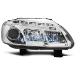 Žarometi VW Touran/Caddy LED osvetlitev krom