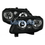 Žarometi VW Touran/Caddy z lečo črni