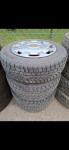 Čelične felge 15'' rupe 4x100, 4 kom + ratkape + 4 odlične zimske gume