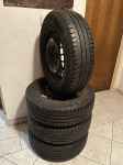 Čelične felge 15'' rupe 4x100 sa ljetnim gumama 185/65-15 Michelin