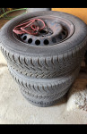 Čelične felge 15'' rupe 5x112, 4 kom. 195/65r15 vw seat skoda