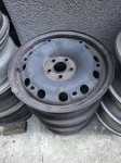 Čelične felge vw polo škoda fabia 15'' rupe 5 na komad, 3 kom.