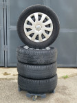 ČELIČNE FELGE 5x114.3+M+S ZIMSKE GUME MICHELIN 215/65/16 C+RATKAPE
