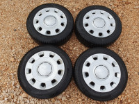 Fiat čelične felge 14" 4×98+gume+ratkape, Fiat 500