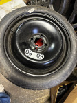 Rezervni kotač 125/70 R16, Čelične felge 16'' rupe 4x100, 1 kom.