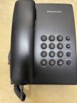 Panasonic fiksni telefon KX-TS500FX, ispravan, crni