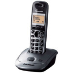 Panasonic Telefon bežični, DECT/GAP, 1.4" display 1.4, metalik siva -