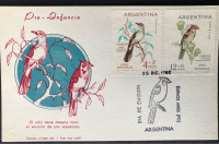 ARGENTINA, FDC, 1962, FAUNA, PTICE, MI.806/807