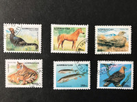 AZERBEJDŽAN, 1995, FAUNA, ŠEST MARAKA , MI:AZ 269/271/272/273/274/275