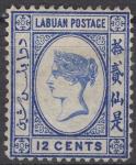 Britanske kolonije / Labuan - Definitiv - 12 c - Mi 44 - 1894