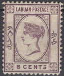 Britanske kolonije / Labuan - Definitiv - 8 c - Mi 42 - 1894