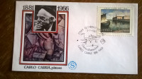 carlo carra  -pittore - italija fdc