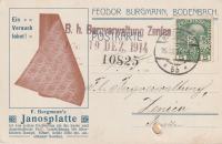 DOPISNICA   FEODOR BURGMANN 1914 ZENICA