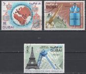 Dubai - Set od 3 - Telekomunikacije - Mi 390~392 - 1971