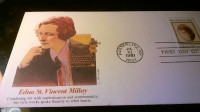 edna st, vincent millay  - fdc USA