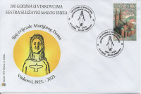 FILATELIJA HRVATSKA - religija, prigodna omotnica Služavke malog Isusa