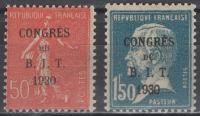 Francuska - Set od 2 - ILO kongres - Mi 249~250 - 1930 - MNH