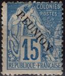 Francuske kolonije - Reunion - Definitiv - 15 c - Mi 22 - 1891