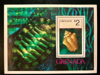 GRENADA, BLOK, MNH, 1975, FAUNA