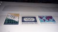 Jugoslavija 1970, 1976, 1978 doplane marke olimpijski tjedan, čisto
