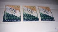 Jugoslavija 1970 doplatna marka olimpijski tjedan, čisto, trojac