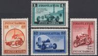 Jugoslavija - Set od 4 - Moto utrka - Mi 381~384 - 1939