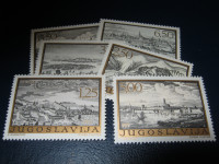Jugoslavija,stare grafike, Zagreb,Split i druge,kompletna serija.