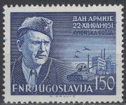 Jugoslavija - Zračna pošta - 150 D - Maršal Tito - Mi 676 - 1951